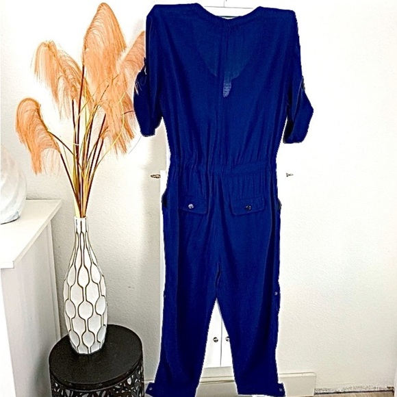 AX Armani Exchange Zip Front Adjustable Jumpsuit Size 0P - Picture 2 of 16